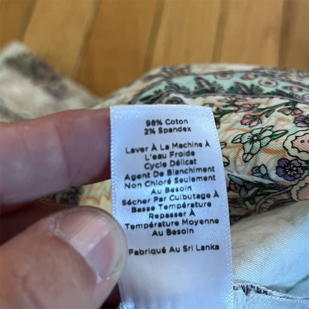 Talbots Petite Paisley A-Line Skirt Size 10P Multicolor Knee Length - Picture 5 of 6